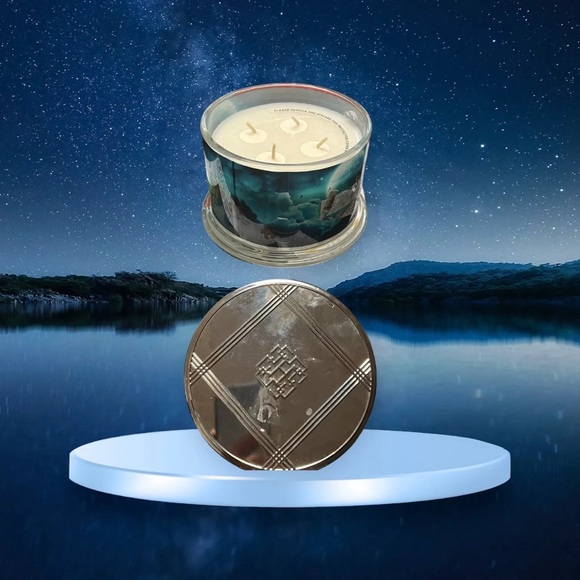 Homeworx By Harry Slatkin  MIDNIGHT MOON  Candle 18 oz 4 wick Hard to Find - Picture 2 of 7